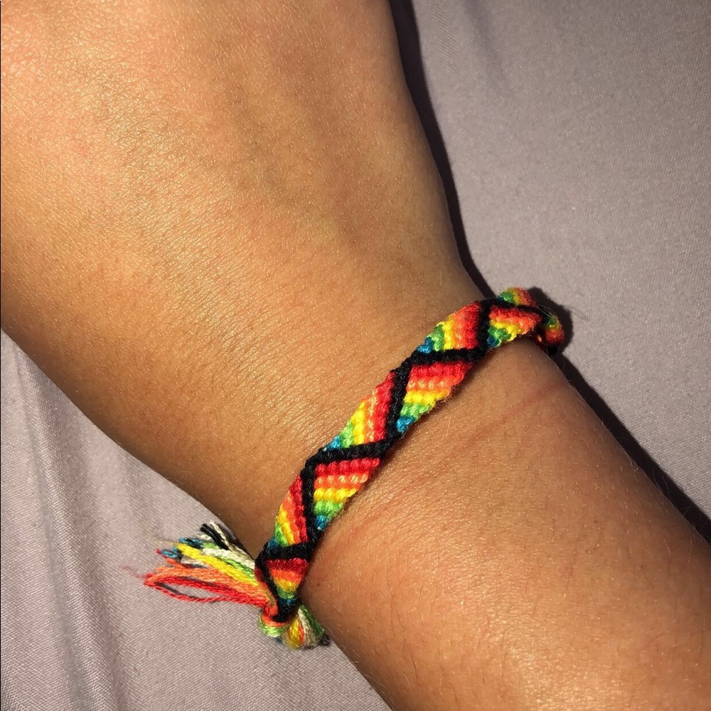 Homemade friendship bracelets